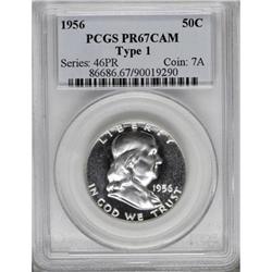 1956 50C Type One Cameo PR67 PCGS