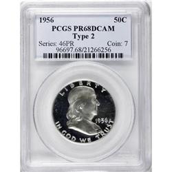 1956 50C Type Two Deep Cameo PR68 PCGS