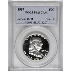 1957 50C Cameo PR68 PCGS