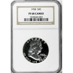 1958 50C Cameo PR68 NGC