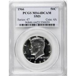 1966 50C SMS Deep Cameo MS64 PCGS