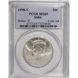 1998-S 50C SMS MS69 PCGS