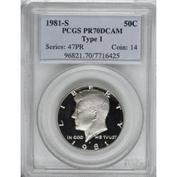 1981-S 50C Type One Deep Cameo PR70 PCGS