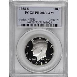 1988-S 50C Deep Cameo PR70 PCGS