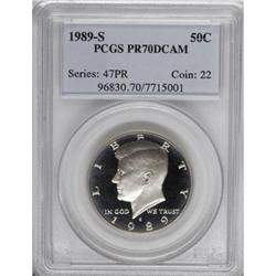 1989-S 50C Deep Cameo PR70 PCGS