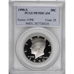 1990-S 50C Deep Cameo PR70 PCGS