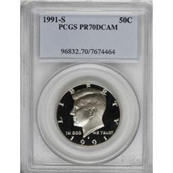 1991-S 50C Deep Cameo PR70 PCGS