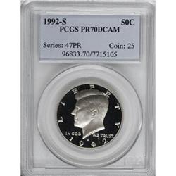 1992-S 50C Clad Deep Cameo PR70 PCGS
