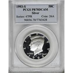 1993-S 50C Silver Deep Cameo PR70 PCGS