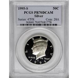 1995-S 50C Silver Deep Cameo PR70 PCGS