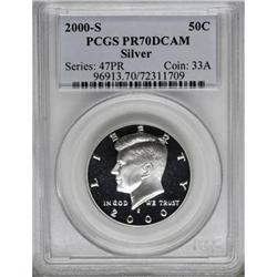 2000-S 50C Silver Deep Cameo PR70 PCGS