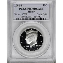 2001-S 50C Silver Deep Cameo PR70 PCGS