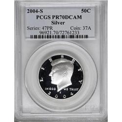 2004-S 50C Silver Deep Cameo PR70 PCGS