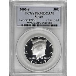 2005-S 50C Silver Deep Cameo PR70 PCGS