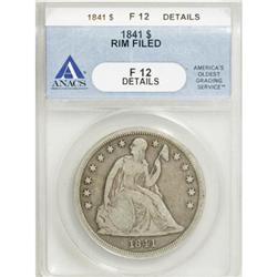 1841 $1 F12 ANACS