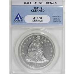1841 $1 AU58 ANACS