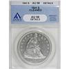 Image 1 : 1841 $1 AU58 ANACS