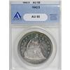 Image 1 : 1842 $1 AU55 ANACS