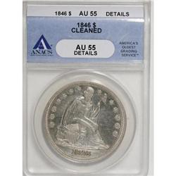 1846 $1 AU55 ANACS