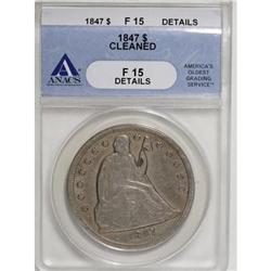 1847 $1 F15 ANACS