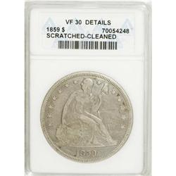 1859 $1 VF30 ANACS
