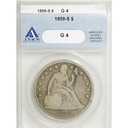 1859-S $1 G4 ANACS