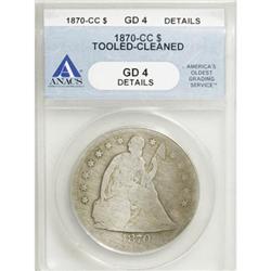 1870-CC $1 G4 ANACS