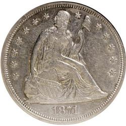 1871 $1 XF40 ANACS