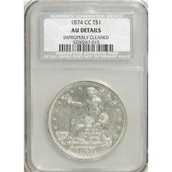 1874-CC T$1 AU52 CSN