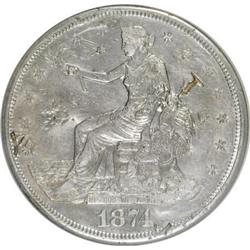 1874-S T$1 AU50 CSN