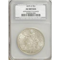 1875-S T$1 AU52 CSN