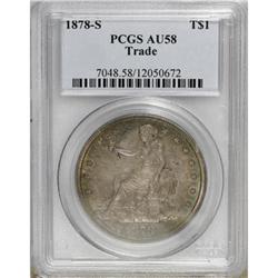 1878-S T$1 AU58 PCGS