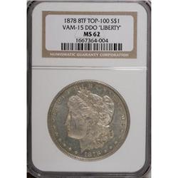 1878 8TF $1 MS62 NGC