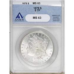 1878 8TF $1 MS63 ANACS