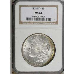 1878 8TF $1 MS64 NGC