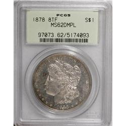1878 8TF $1 Deep Mirror Prooflike MS62 PCGS
