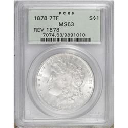 1878 7TF $1 Reverse of 1878 MS63 PCGS
