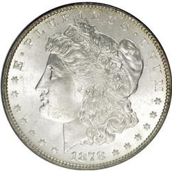 1878 7TF $1 Reverse of 1878 MS64 NGC