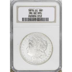 1878-CC $1 Deep Mirror Prooflike MS62 NGC