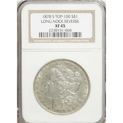 1878-S $1 XF45 NGC