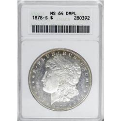 1878-S $1 Deep Mirror Prooflike MS64 ANACS