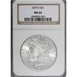1879-S $1 MS64 NGC