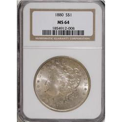 1880 $1 MS64 NGC