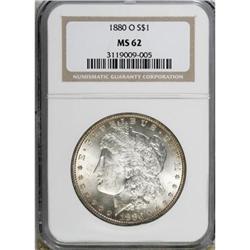 1880-O $1 MS62 NGC