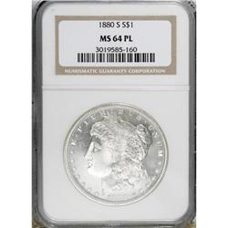 1880-S $1 Prooflike MS64 NGC