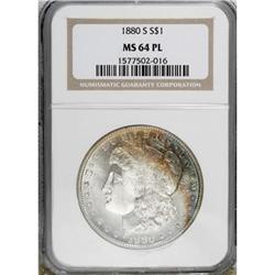 1880-S $1 Prooflike MS64 NGC