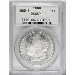 1880-S $1 Prooflike MS66 PCGS