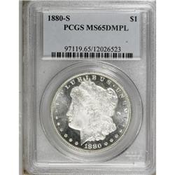 1880-S $1 Deep Mirror Prooflike MS65 PCGS