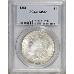 1881 $1 MS65 PCGS