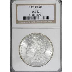 1881-CC $1 MS62 NGC